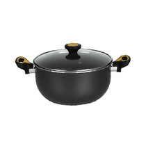 Meyer Skyline Non-Stick Casserole/Biryani Pot 4.7L/24cm, Black