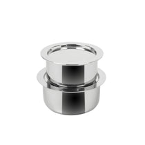 MEYER Trivantage set of 2 Tri-ply Stainless Steel Tope With Lid ( 16,18 cm)