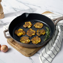 Meyer Enamel Cast Iron Skillet 26cm, Grey