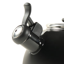 Circulon Enamel On Steel Whistling Tea Kettle 1.9 Liters, Black