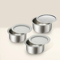 MEYER Trivantage set of 3 Tri-ply Stainless Steel Tope With Lid (18,20,22cm)