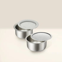 MEYER Trivantage set of 2 Tri-ply Stainless Steel Tope With Lid (20,22cm)