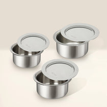 MEYER Trivantage set of 3 Tri-ply Stainless Steel Tope With Lid (16,18,20 cm)
