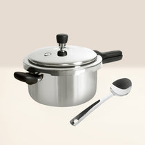 MEYER Presta 5.5L Pressure Cooker+Serving Spoon Tri-ply cookware 2-Piece Set