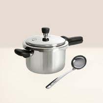 MEYER Presta 3L Pressure Cooker + Steel Ladle Set of 2