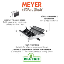 Meyer Kitchen Hacks Space Saving Dish Drainer - Pots and Pans