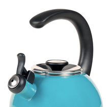 Circulon Enamel On Steel Whistling Tea Kettle 1.9 Liters, Turquoise