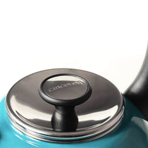 Circulon Enamel On Steel Whistling Tea Kettle 1.9 Liters, Turquoise