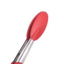 Meyer Crimson Silicone Tongs With Stainless Steel Body, 23cm - Pots and Pans