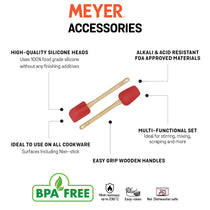 Meyer 2 Piece Set - Heavy Duty Silicone Spoonula and Spatula - Pots and Pans