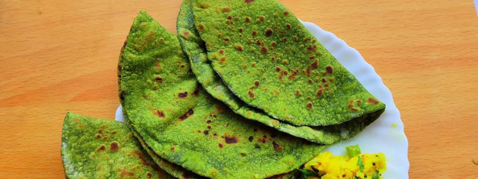 Muneer Roti Spinach Paneer Roti - PotsandPans India
