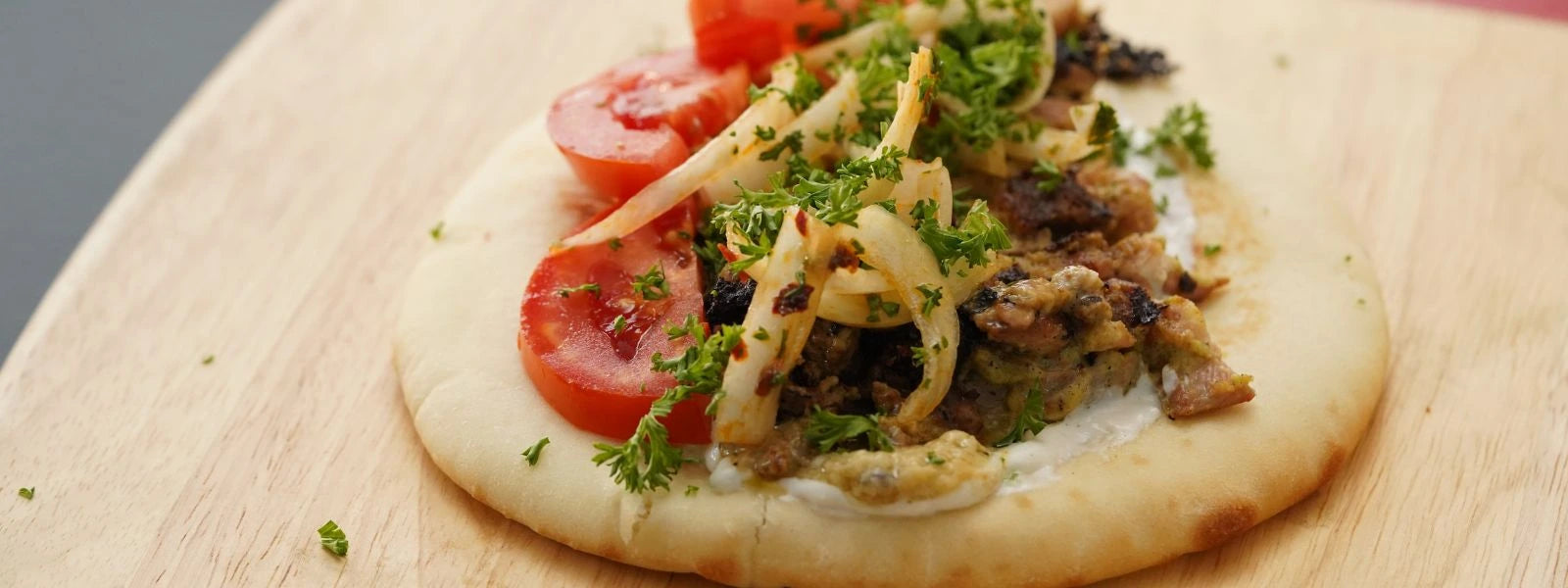 Homemade Chicken Shawarma with Khuboos Bread