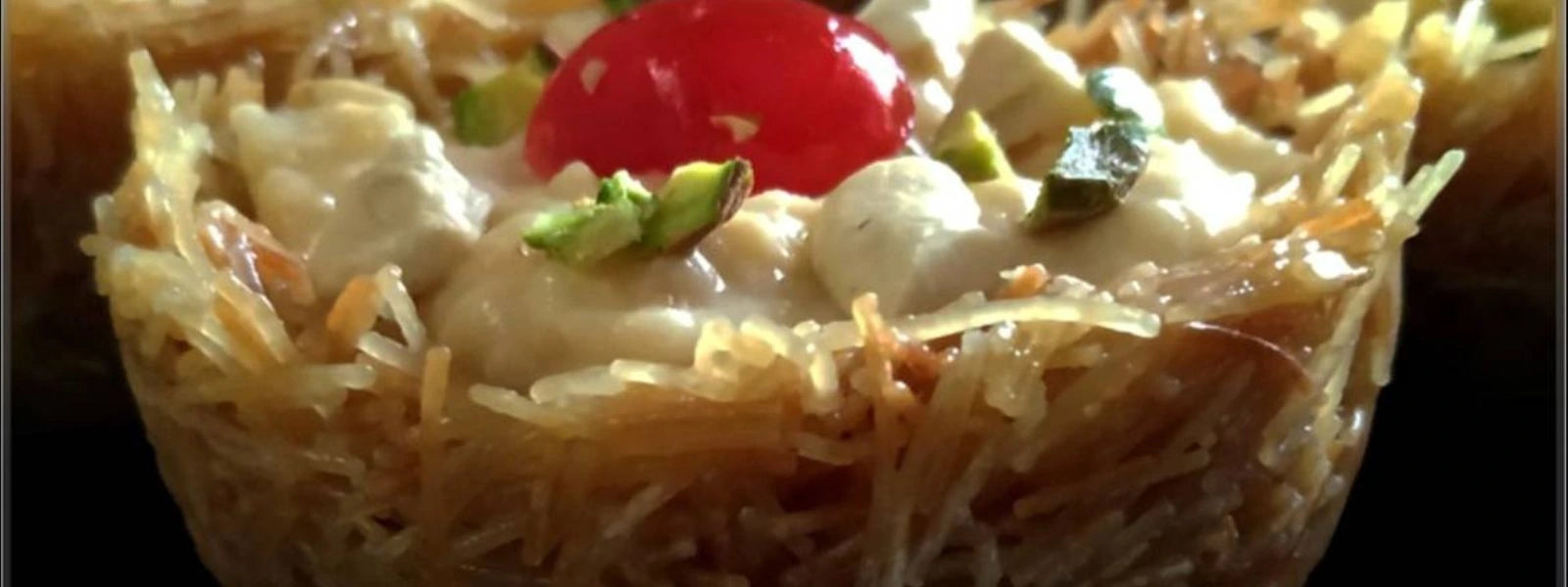 Sewai Katori with Rose Rabri: Crispy Vermicelli Bowls Filled with Luscious
