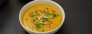 Dal Ka Shorba: A warm, spiced lentil soup infused with Indian aromatics light
