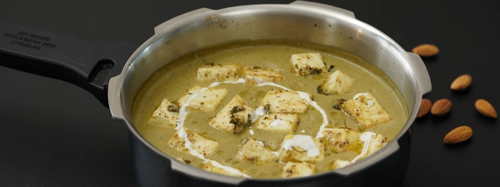 Hariyali Paneer in Pressure Cooker: A vibrant and creamy green paneer curry made effortlessly in a pressure cooker
