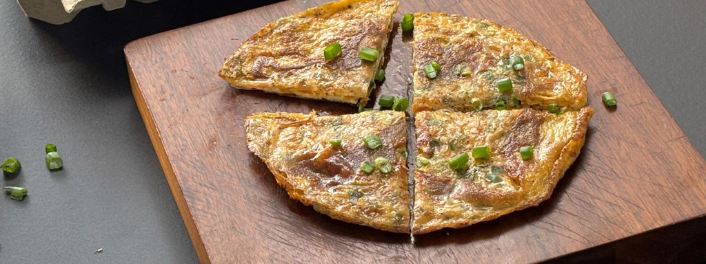 Rice Paper Pancake: A crispy, protein-packed fusion pancake made with rice paper sheets, eggs, veggies, and paneer