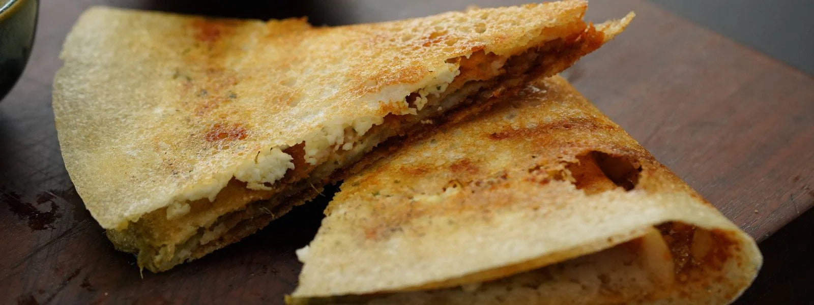 4 Flavour Dosa: A creative South Indian dosa stuffed with four different fillings