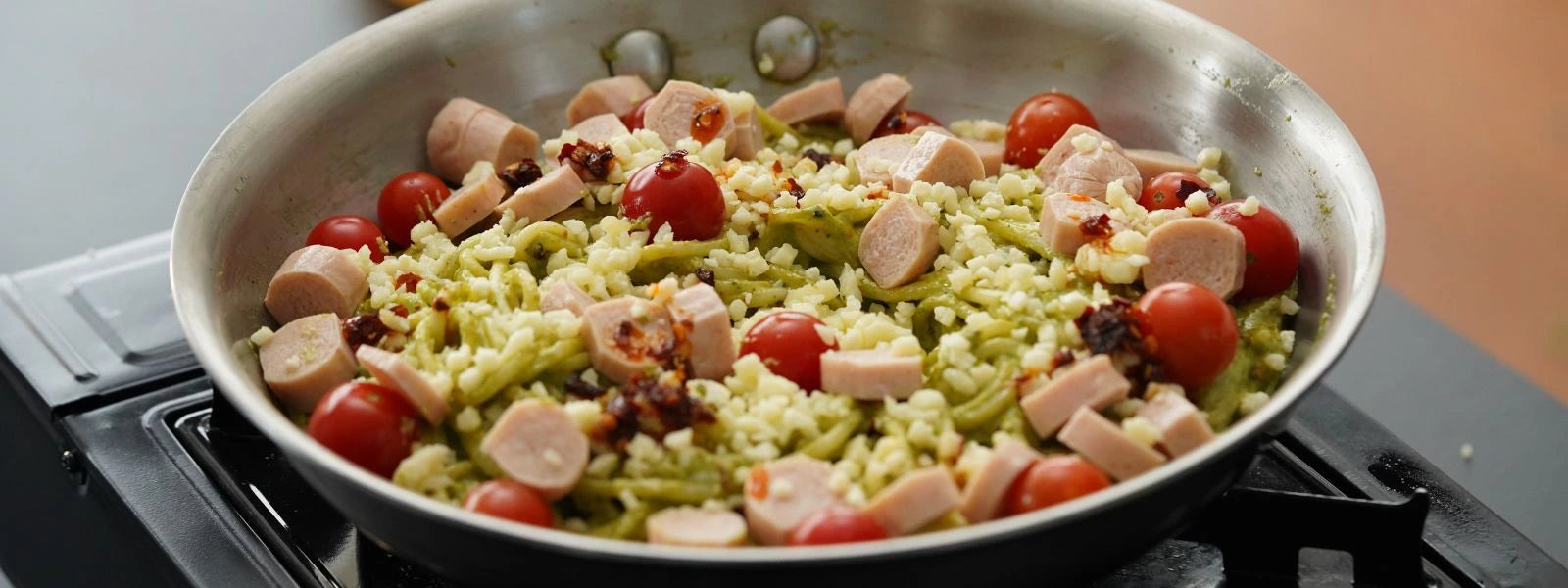 Healthy Pesto Pasta with Paneer: A light and nutritious take on classic pesto pasta