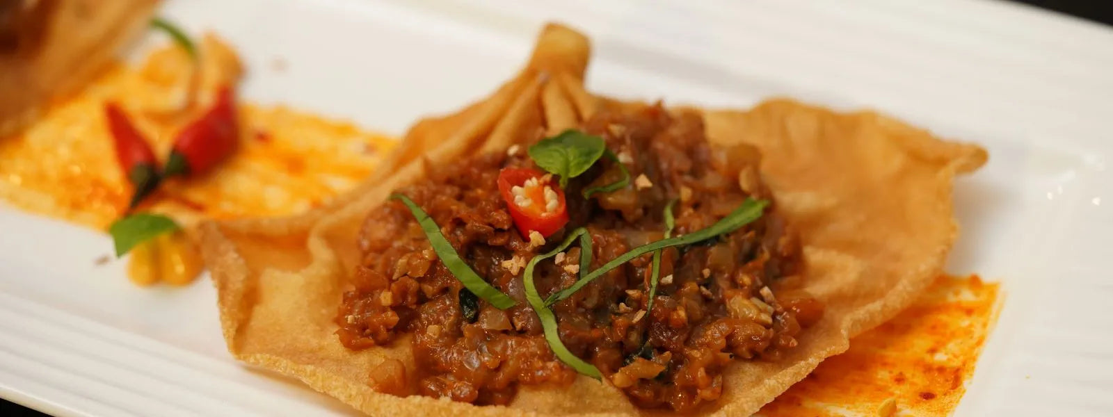 Fiery Thai Basil Waterchestnut: Crisp, spicy, and full of Thai basil aroma — a bite-sized explosion of flavor.