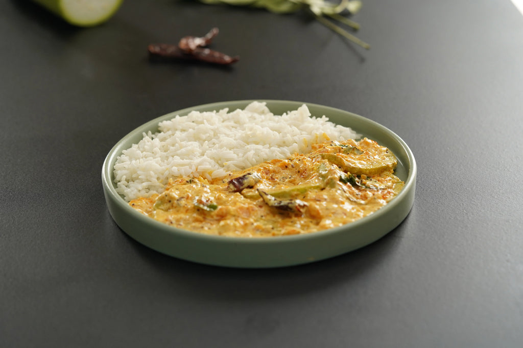 Dahi Ghiya: A light, creamy, and comforting bottle gourd curry in spiced yogurt gravy.