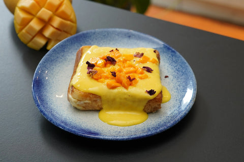 Mango Lava Bread: Buttery Toast with Creamy Mango Lava