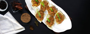 Chettinad Mushroom And Papad Canapés