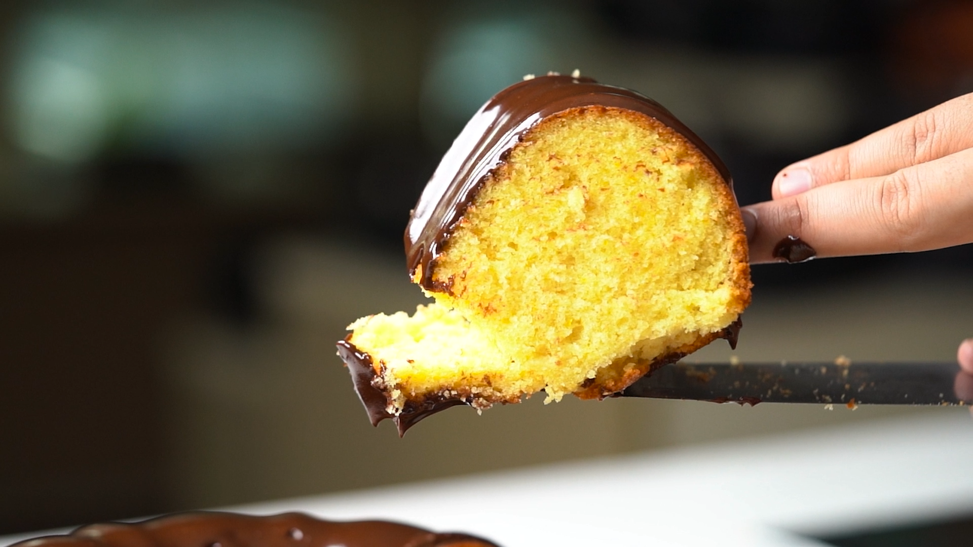 Citrus Pound Cake with Chocolate Ganache