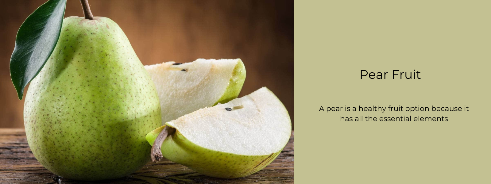 Pear Fruit- Health Benefits, Uses and Important Facts