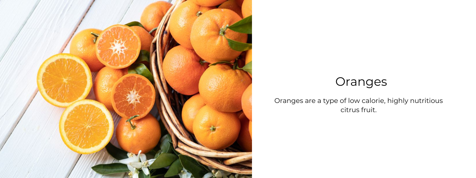 Dietary benefits of oranges