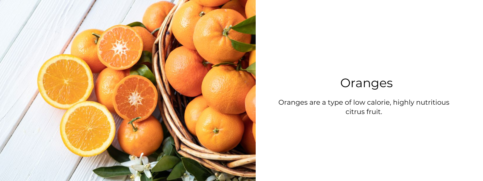 The health benefits of oranges