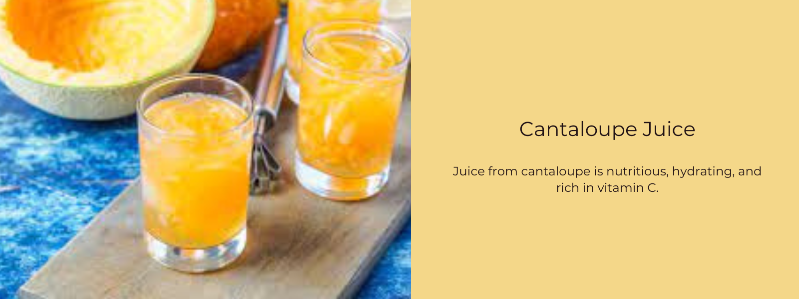 Cantaloupe juice benefits online