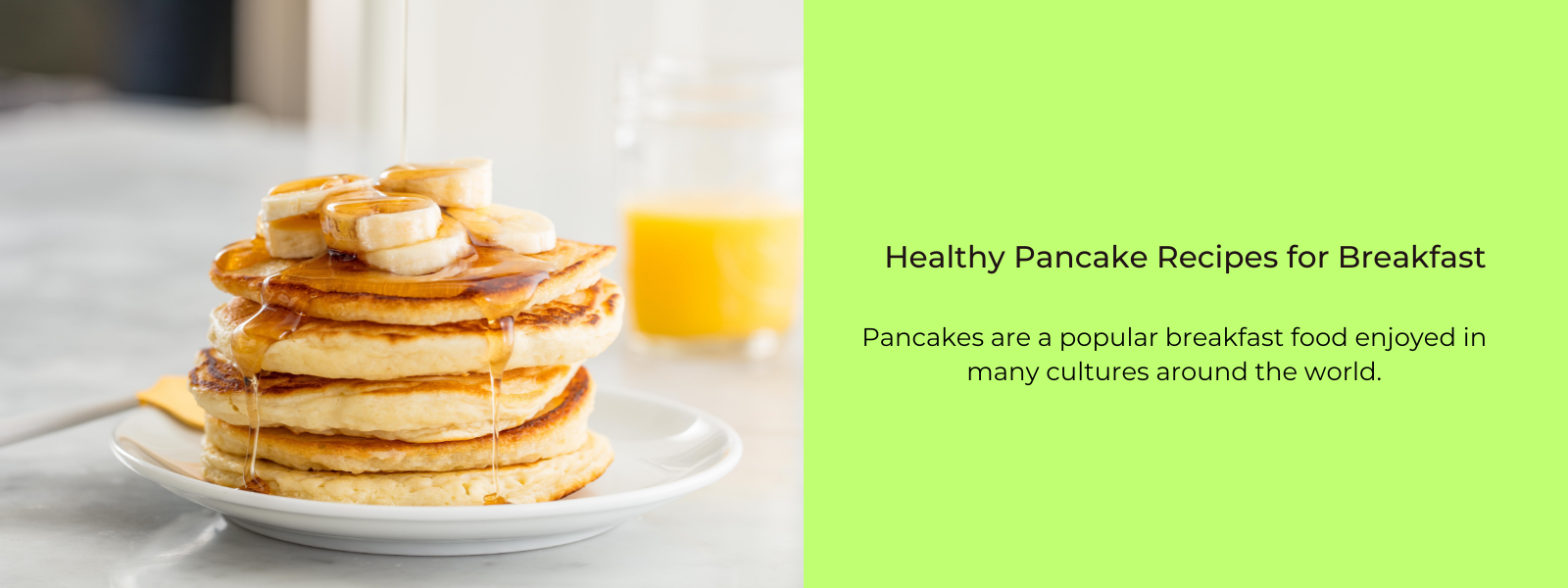 Healthy Pancake Recipes for Breakfast