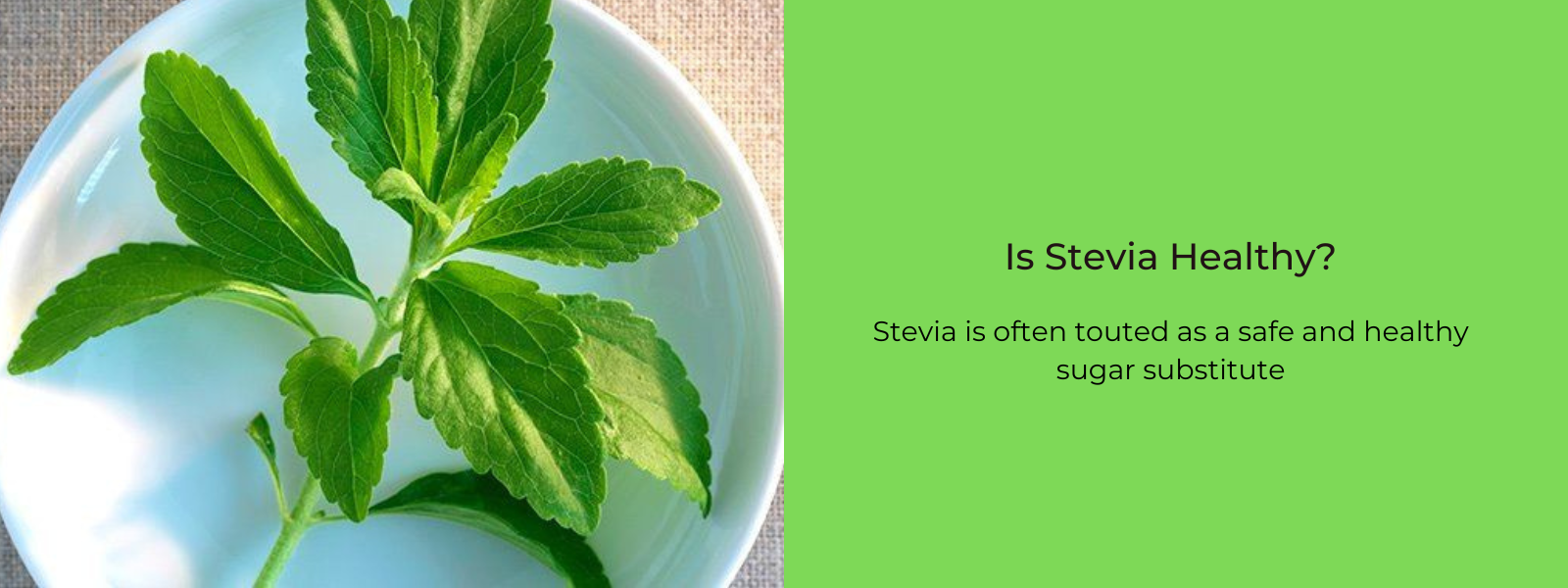 Is Stevia Healthy?