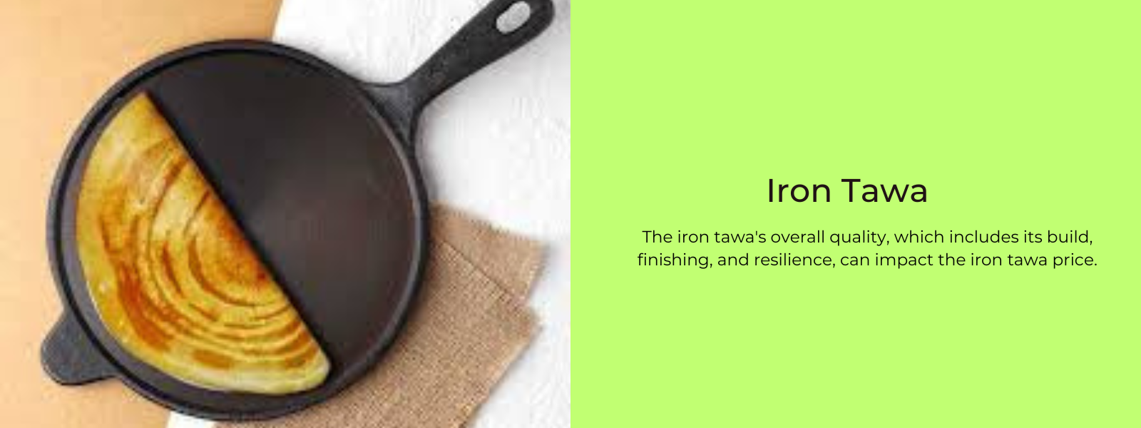 Iron Tawa Price- Best Pre Seasoned Cookware In India