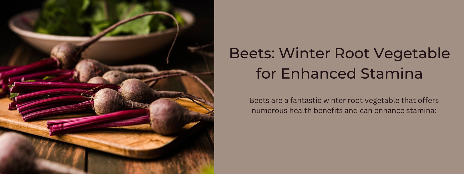 Beets: Winter Root Vegetable for Enhanced Stamina