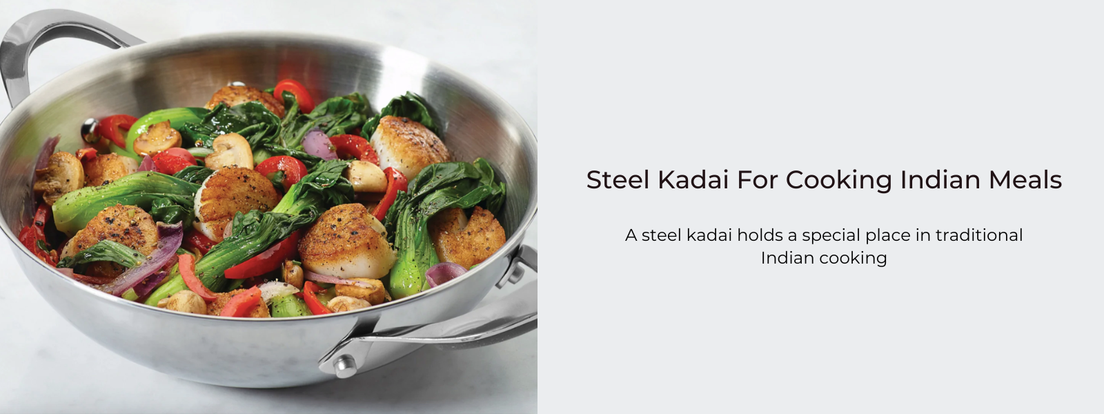 Steel Kadai For Cooking Versatile Cookware For Indian Meals