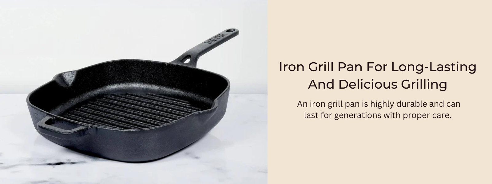 Iron Grill Pan For Long-Lasting And Delicious Grilling - PotsandPans India