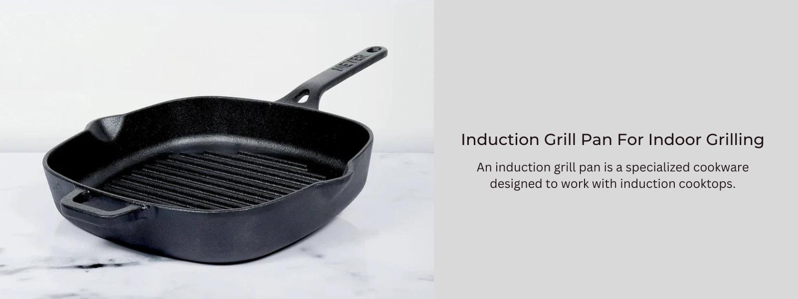 Safe And Sturdy Induction Grill Pan For Indoor Grilling - PotsandPans India