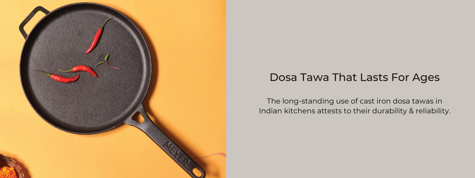 Iron Cast Dosa Tawa Cookware That Lasts For Ages PotsandPans India