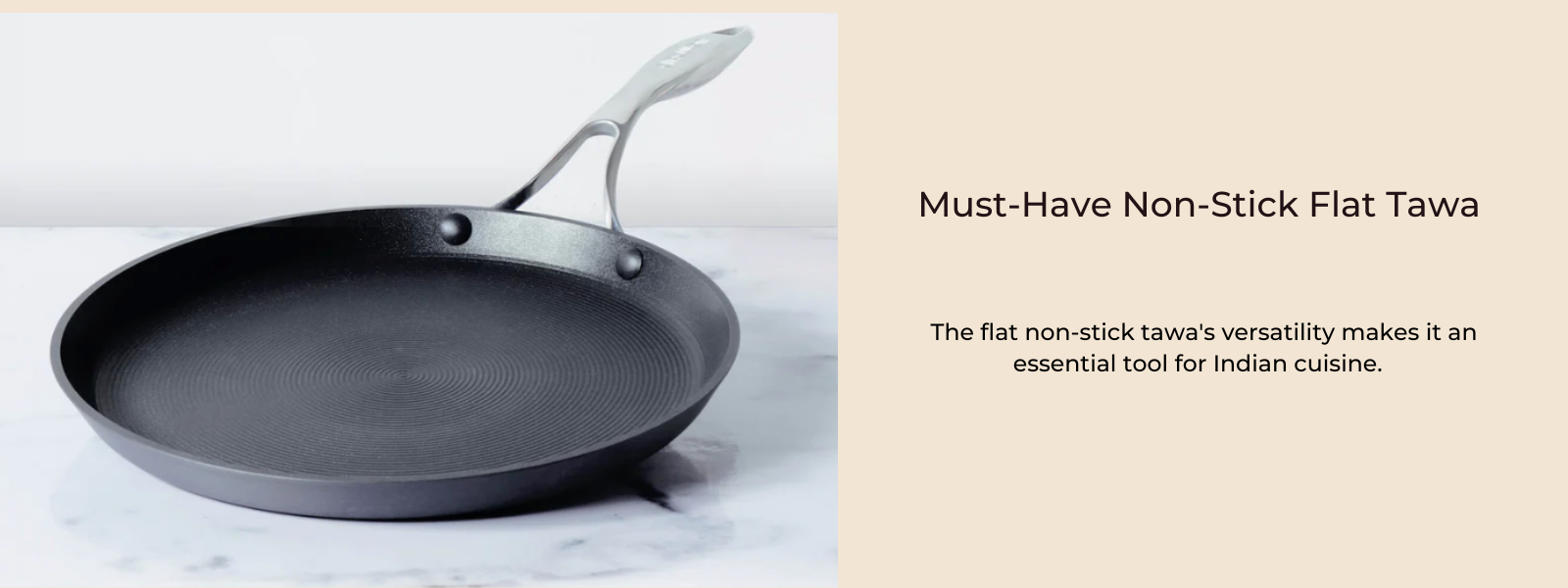 Flat non best sale stick frying pan