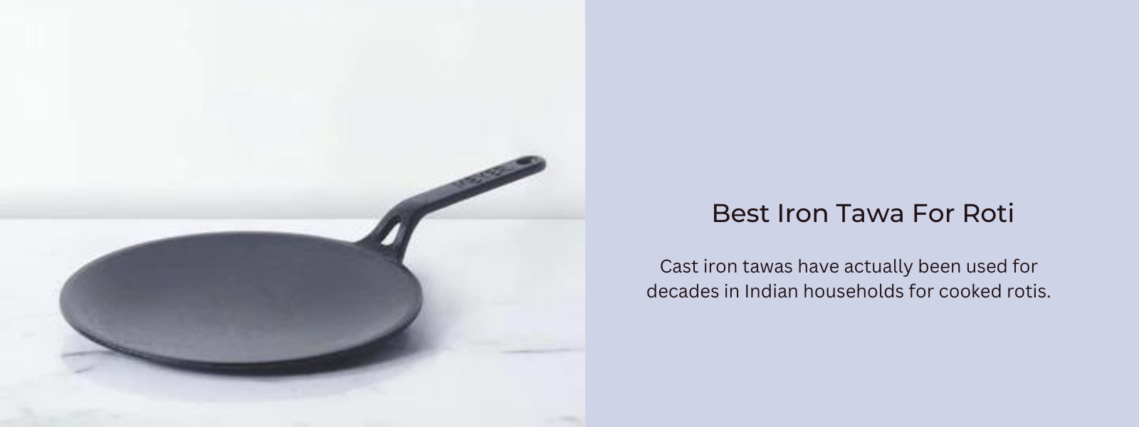 Best Iron Tawa For Roti: Cookware For Indian Food - PotsandPans India