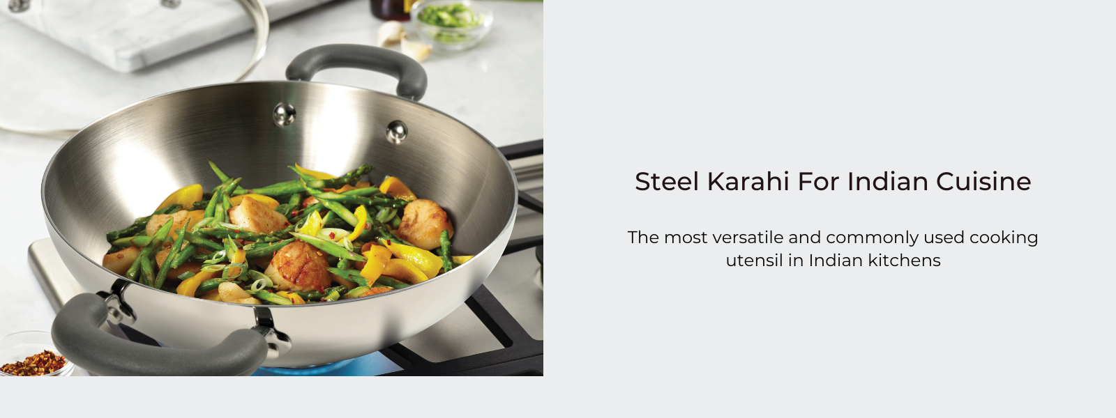 Steel Karahi: Versatile Cookware For Indian Meals - PotsandPans India