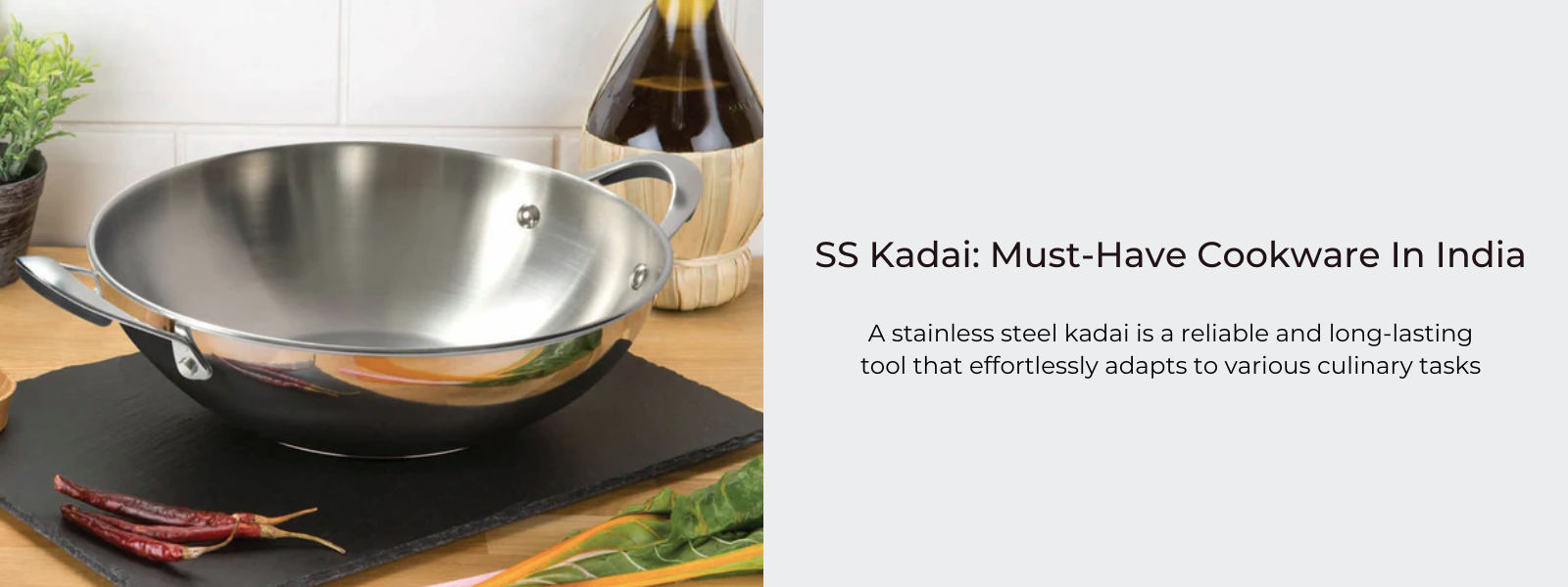 SS Kadai: Must-Have Cookware In India