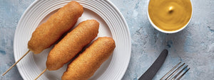 Lentil And Cheese Corn Dogs
