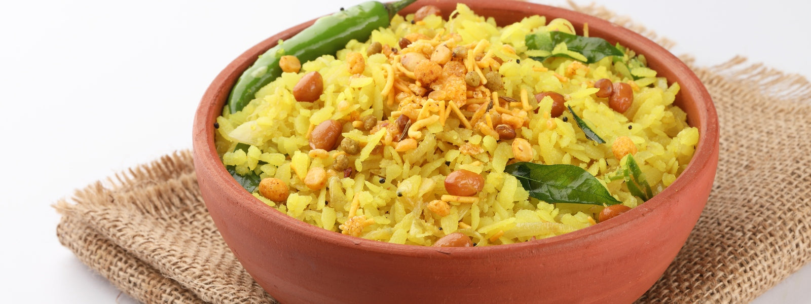 Crunchy Delight: Homemade Poha Chivda Recipe with Meyer Trivantage Kadai"