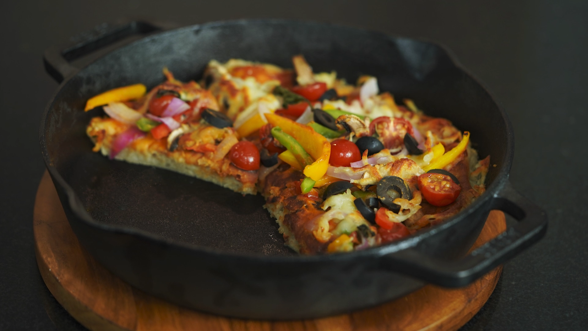 Cast Iron Skillet Pizza - PotsandPans India