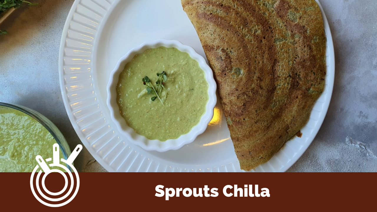 Sprouts chilla is a new recipe to replace your regular sprouts bowl
