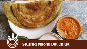 Moong Dal chilla with stuffing is even more tasty and healthy