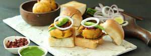 Garlic Chutney Vada Pav