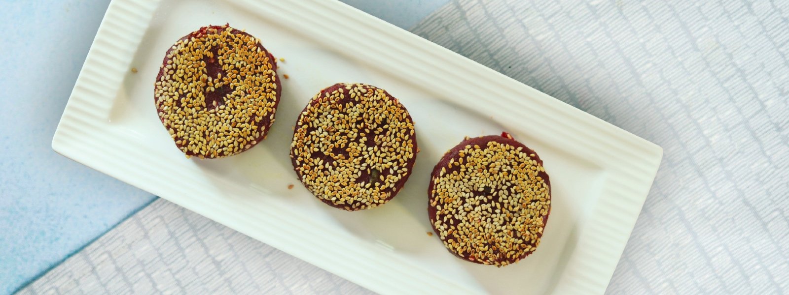 Beetroot And Sesame Potato Tikki